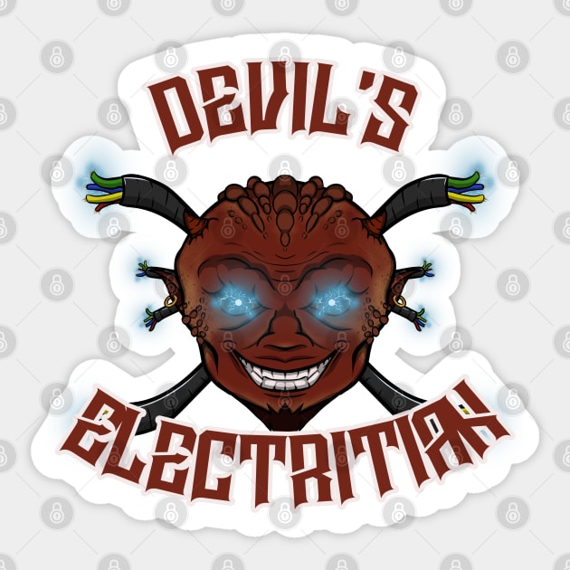 Devil's Electrician Sticker by RampArt